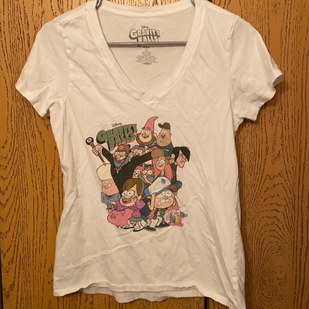 Gravity Falls group photo v-neck tee